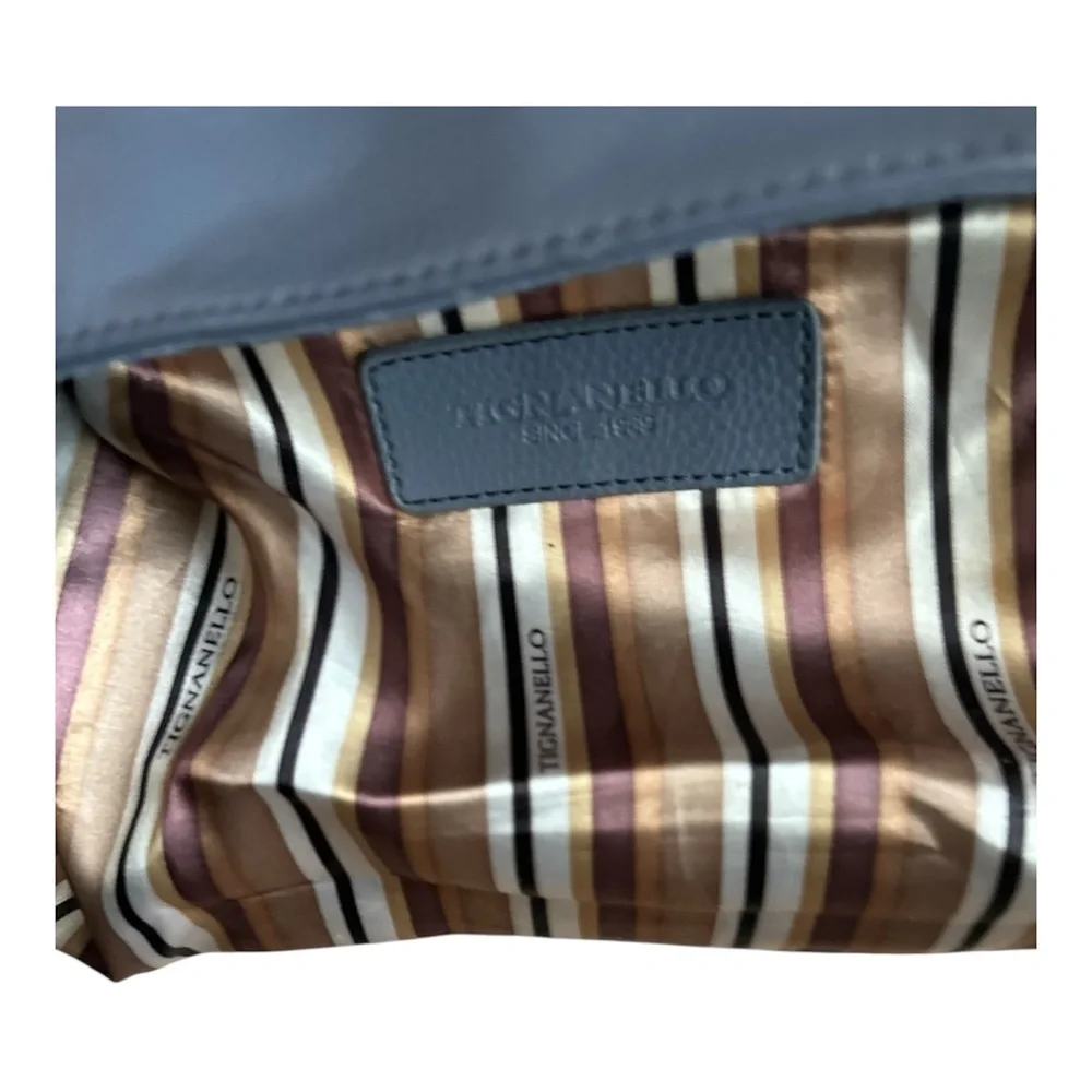 Tignanello Periwinkle Leather Handbag